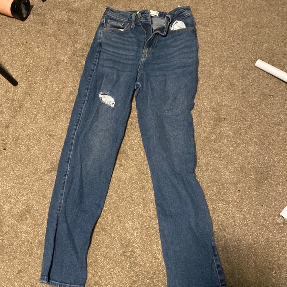 hollister mom jeans